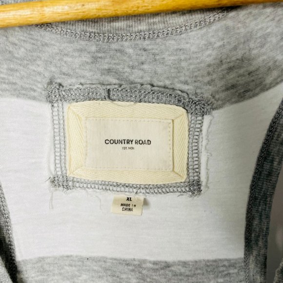 Country Road Size XL Grey White Block Sleeveless Racerback Casual Wear Dress - Picture 4 of 9